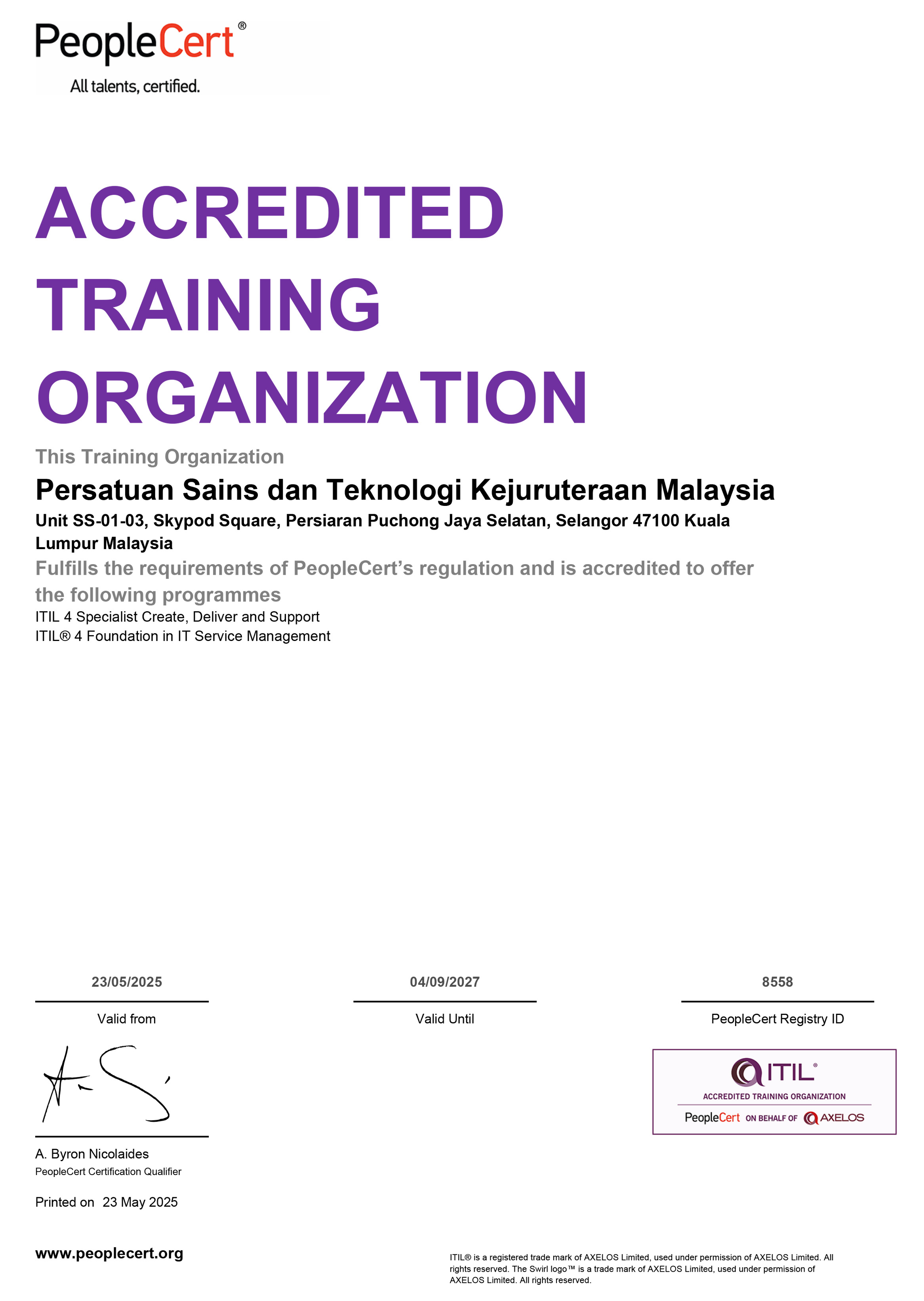 Foundation in Project Management Certification