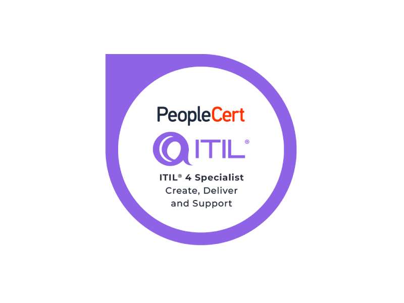 ITIL 4 Specialist : Create, Deliver andSupport